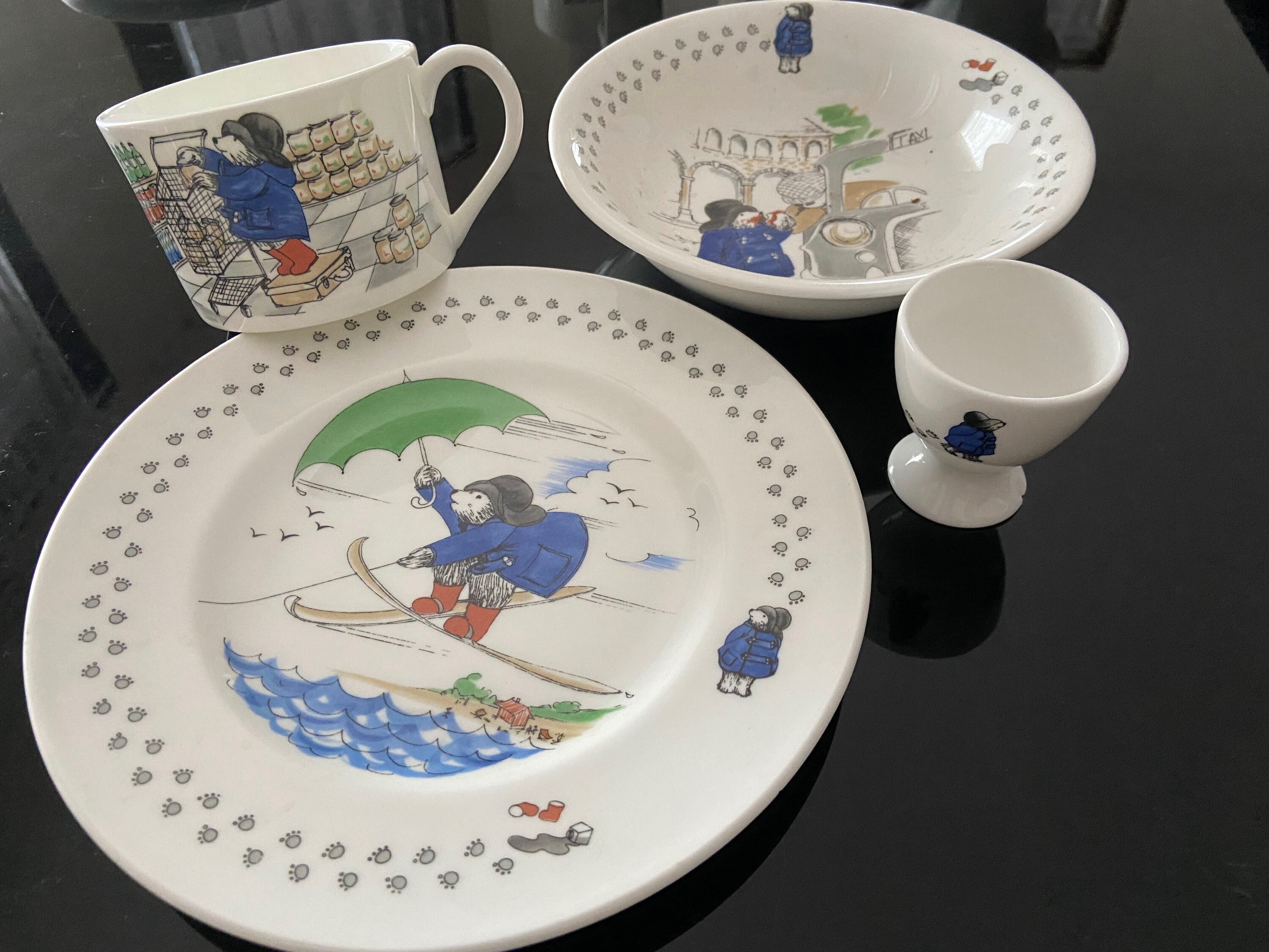 Coalport 1983 Paddington 4 Piece Set Plate Bowl Cup Mug Nursey Etsy