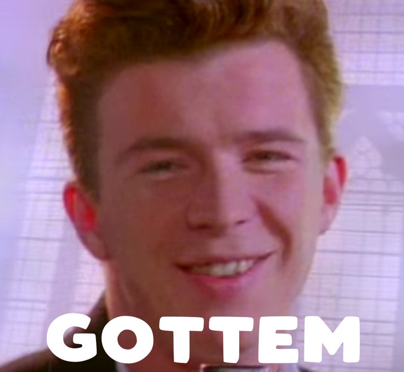 Rick Roll QR Code Vinyl Sticker Waterproof Etsy