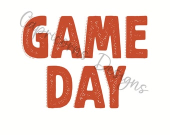 Game Day PNG Digital Design Download