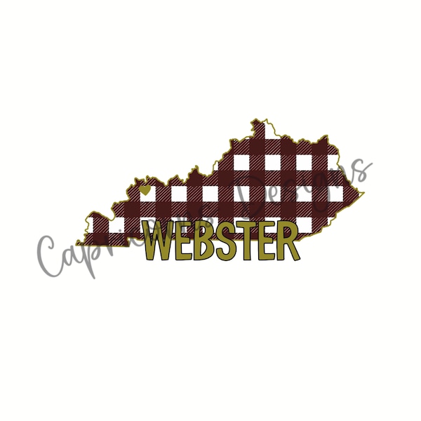 Webster County Kentucky PNG Digital Design Download