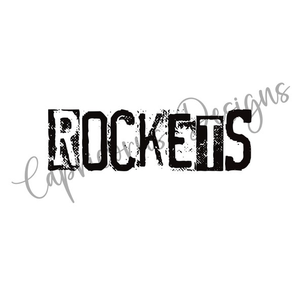ROCKETS PNG Digital Design Download | Mascot