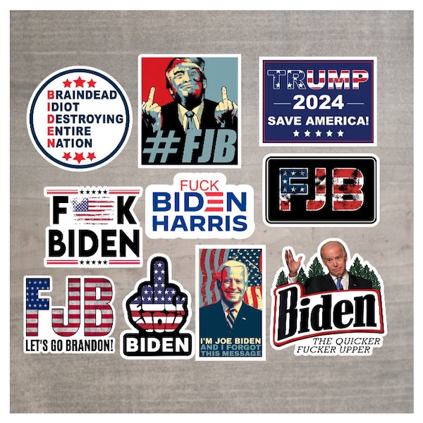 Anti-Biden Stickers - Trump - Biden - President - Potus