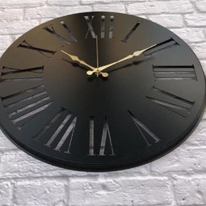 Modern Metal Wall Clock , Diameter 50 Cm, Decorative Model Wall Clock , unique home wall art,decor clock,unique clock,modern clock image 2