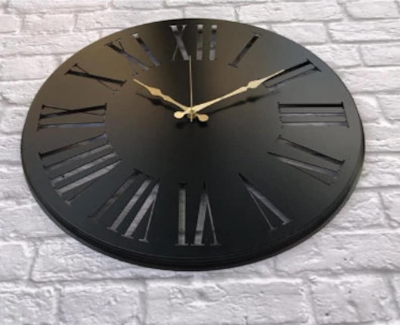 Modern Metal Wall Clock , Diameter 50 Cm, Decorative Model Wall Clock , unique home wall art,decor clock,unique clock,modern clock image 2