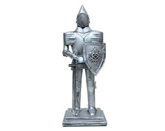 Decorative Metal Knight Figurine Sculpture 38 Cm Trinket Sculpture Home Decor Souvenirs