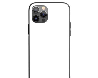 Funda para iPhone 16, 16e, 15, 14, 13, 12, XR, XS, XS Max con inserto de metal, funda para iPhone con sublimación en blanco.
