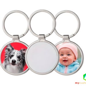 BLANK sublimation round metal keychain | Heavy Duty Alloy Sublimation Keychain | Sublimation Blank | Round sublimation | photo diy keychain