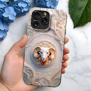 Aries Astrological Zodiac Sign iPhone Case | MagSafe | iPhone 16, 15, 14, 13, 12, 11, SE | Pro Max Plus Mini | Birthday Gift for Him Her