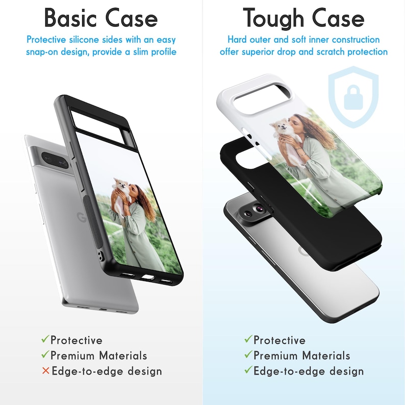 Custom Photo Google Pixel Case: Personalized Phone Cover Gift image 2