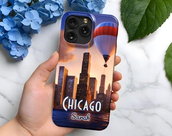 Personalized Chicago Skyline iPhone Case