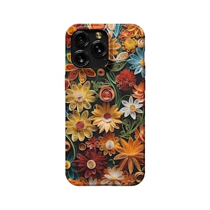 Origami Flowers | phone case | iPhone 16, 15, I phone 14, i phone 13, 12, 11, xr I phone 12 | Samsung Galaxy cases S24, S23, S22 S21 | gift