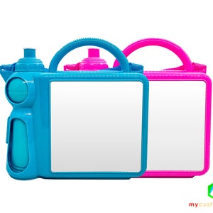 Sublimation Blank kids lunch box | Glossy Transfer Photo, Image | water bottle included | kids lunch box with photo | Wholesale sublimation