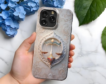 Libra Astrological Zodiac Sign Phone Case | MagSafe | iPhone 16, 15, 14, 13, 12, 11, SE | Pro Max Plus Mini | Birthday Gift for Him Her