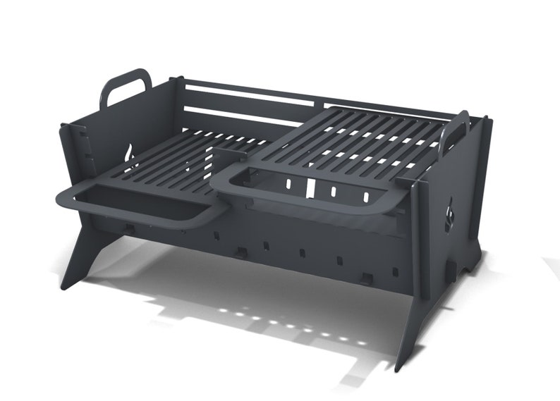 Collapsible Grill 485mm X 690mm DXF File Fire Pit Collapsible Etsy