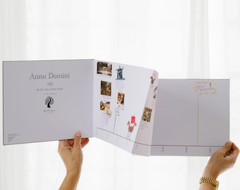 Homeschool Timeline | Hardcover Vegan Leather Book of Centuries | Charlotte Mason Homeschool Tools