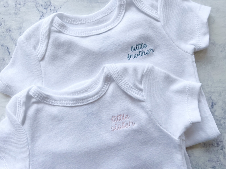 Embroidered Bodysuit for Baby Girl or Boy image 3