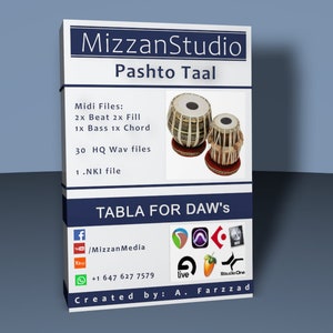 Pashto Tabla Samples VST Plugin with Midi Variation and High Quality Wav file