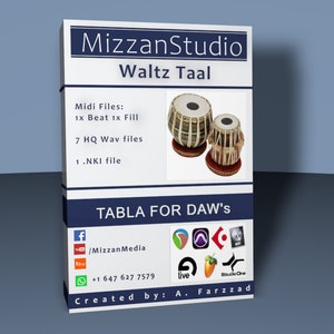 Waltz Tabla Samples VST Plugin with Midi Variation and High Quality Wav file