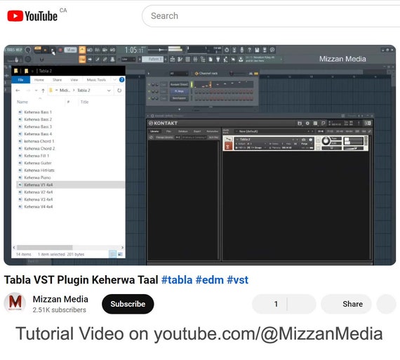 Keherwa Tabla VST Plugin With Midi Variation and High Quality Wav