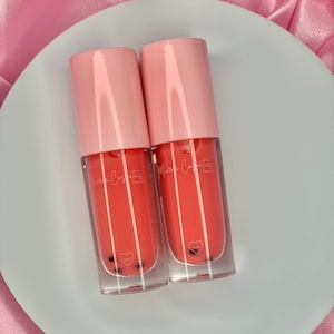 Strawberry Milk Tea Boba Lip Gloss, Strawberry Lip Gloss, Clear Pink Lip Gloss, Shiny Lip Gloss, Moisturizing Lip Gloss.