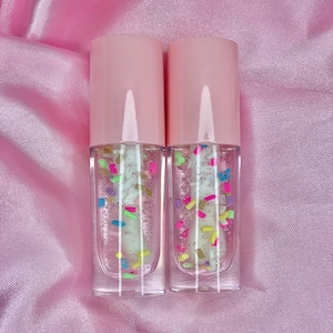 Birthday Cake Lip Gloss, Moisturizing Lip Gloss, Vegan and Cruelty Free Lip Gloss, Gift For Her, Clear Lip Gloss, Glossy lip gloss