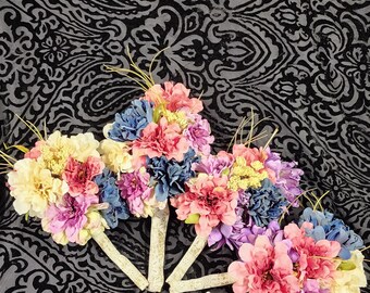 Set of four flower bouquet
