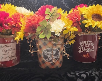 Gather together  fall bucket.