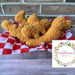 Dino Chicken Nugget Plush, Dinosaur Nuggets Toy, Stuffed Chicken Nuggie, Gift for Nugget Lover, Gift for Foodie, Desk Pet, Pocket Dino Plush