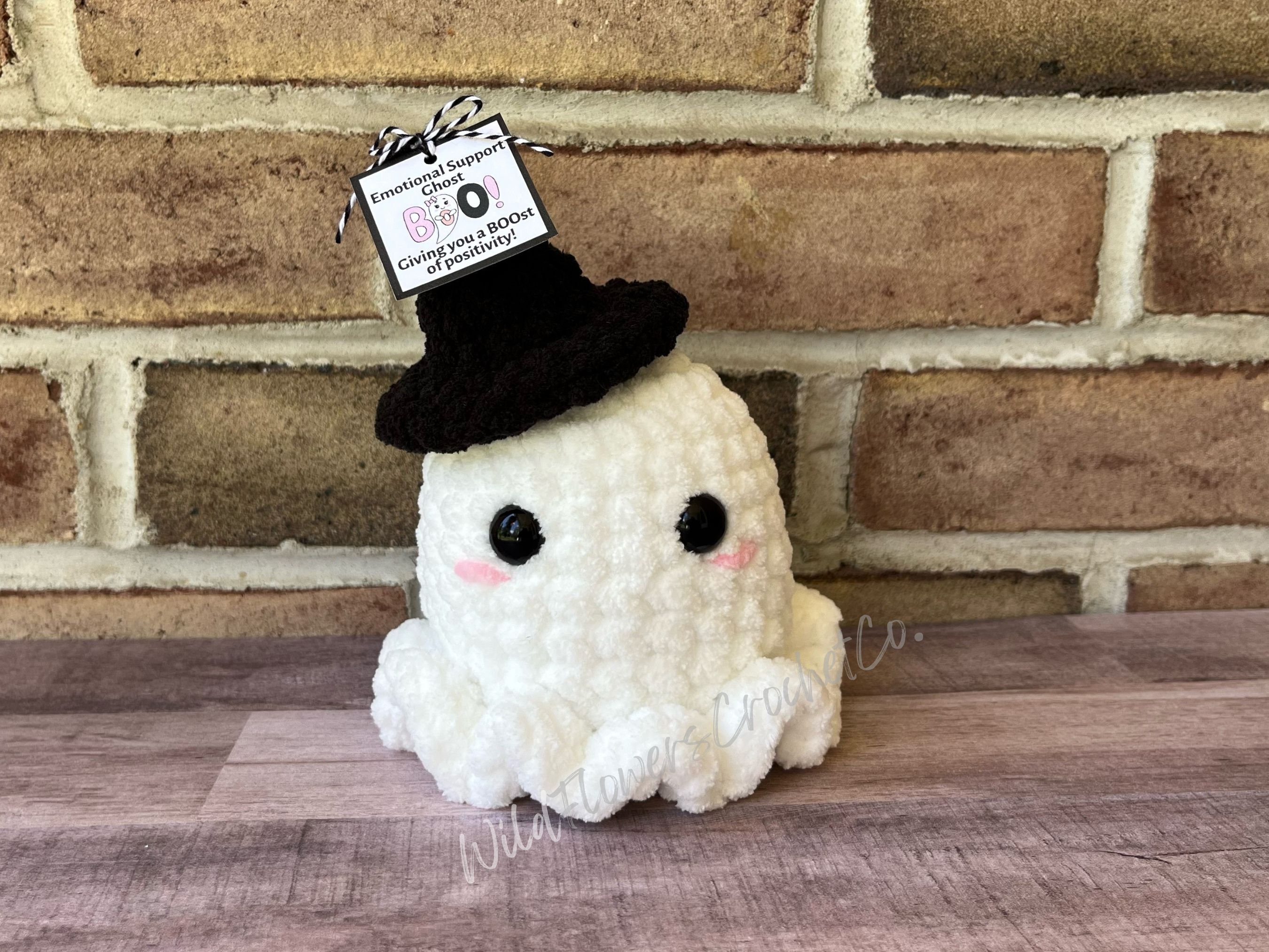 Emotional Support Ghost Crocheted Ghost Plush Halloween Decor Ghost Stuffed Toy Amigurumi Ghost Plushie Stuffed Ghost Support Plushie Etsy
