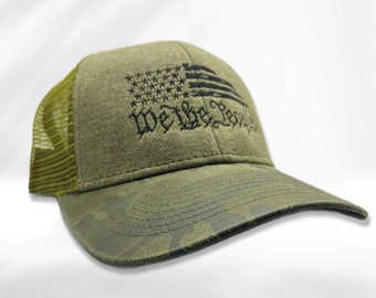 We The People Dri Duck Olive Camo Trucker Cap