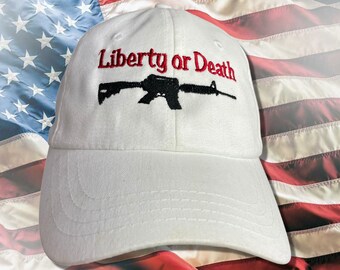 Liberty or Death Second Amendment Embroidered Dad Hat