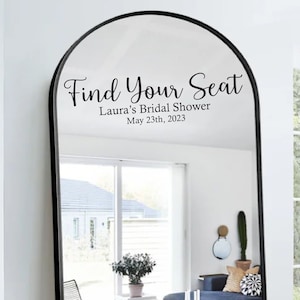 Our Favorite People Wedding Sign Decal Personalized Wedding Decor - Seating chart DIY Wedding Decals Welcome Wedding Decal Vinyl Custom