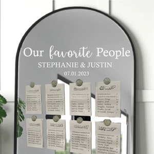 Our Favorite People Wedding Sign Decal - Personalized Wedding Decor - Nuestra gente favorita - Your seat awaits  - Welcome  Wedding Decals