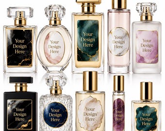 Custom Perfume Labels, Personalized Waterproof Perfume Bottle Stickers, Luxury Fragrance Labels, Private Label Gloss Vinyl Decals