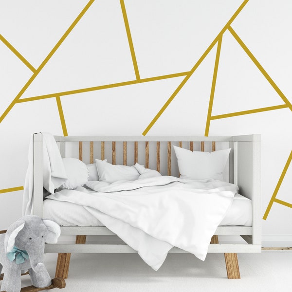 Gold Wall Decals Etsy
