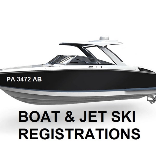 Boat Numbers and Letters Etsy