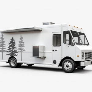 Kiefer Bäume RV Aufkleber - große RV Aufkleber - Camper Aufkleber Aufkleber - Kiefer Bäume Aufkleber für Fahrzeug - Wald Wandbild RV Aufkleber Grafiken