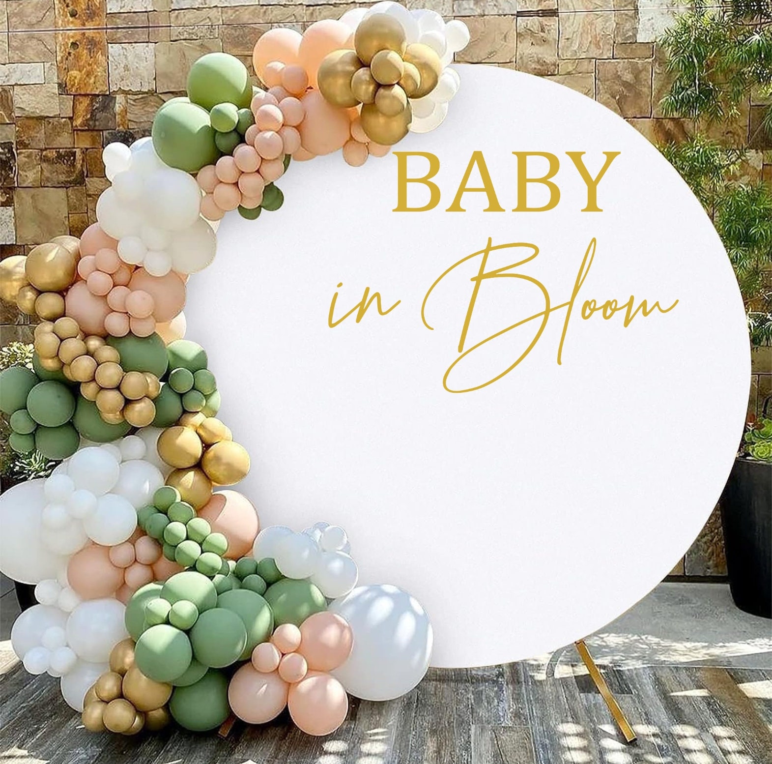Baby In Bloom Babyparty-Dekoration Aus Holz – DIY-Wanddekoration Für Geschlechtsoffenbarung, Fotohintergrund & Kinderzimmer