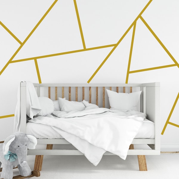 Geometric Wall Decal Etsy