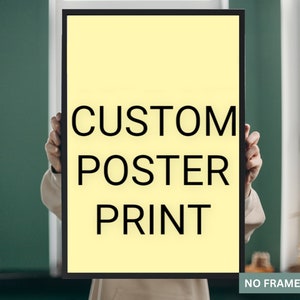 Impressão de pôster personalizado LAMINADO | Produção no dia seguinte - Pôster personalizado - Pôster de filme - Pôster de foto de família - Pôster de casamento