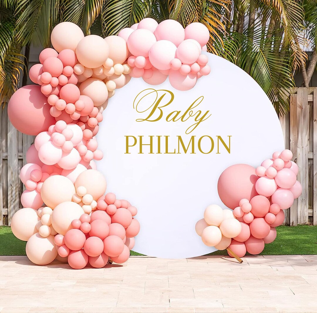 Custom Baby Shower Decorations, Gender Reveal Decal for Balloon Arch