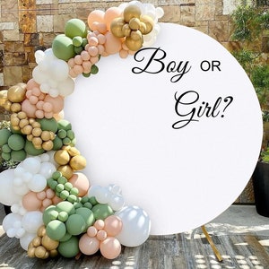 Boy or Girl Decal for Party Backdrop Arch Sign Sticker or Balloon Arch Baby Shower Vinyl Decal, Welcome Sign or Entrance Gender Reveal Decal
