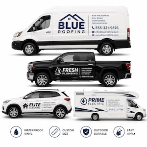 Custom Business Name Vinyl Decal – Van, Truck, Car, RV Lettering