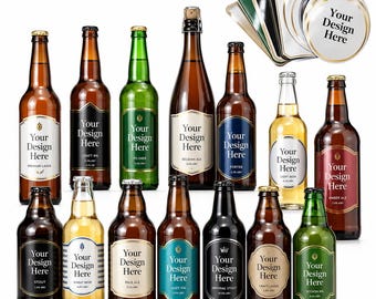 Custom Beer Bottle Labels, Waterproof Beer Stickers, Personalized Brewery Labels, Glossy Vinyl Bottle Labels, Custom Beer Branding