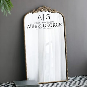 Please Find Your Seat Wedding Mirror Decal, Our Favorite People Wedding Sign Decal Wedding Decor, DIY Wedding Decals, Welcome Wedding Decal