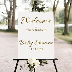 Baby Shower Welcome Decal Welcome Sign Vinyl Decal for Couples Baby Shower - Baby Shower Decor - Baby Shower Gift Idea Party