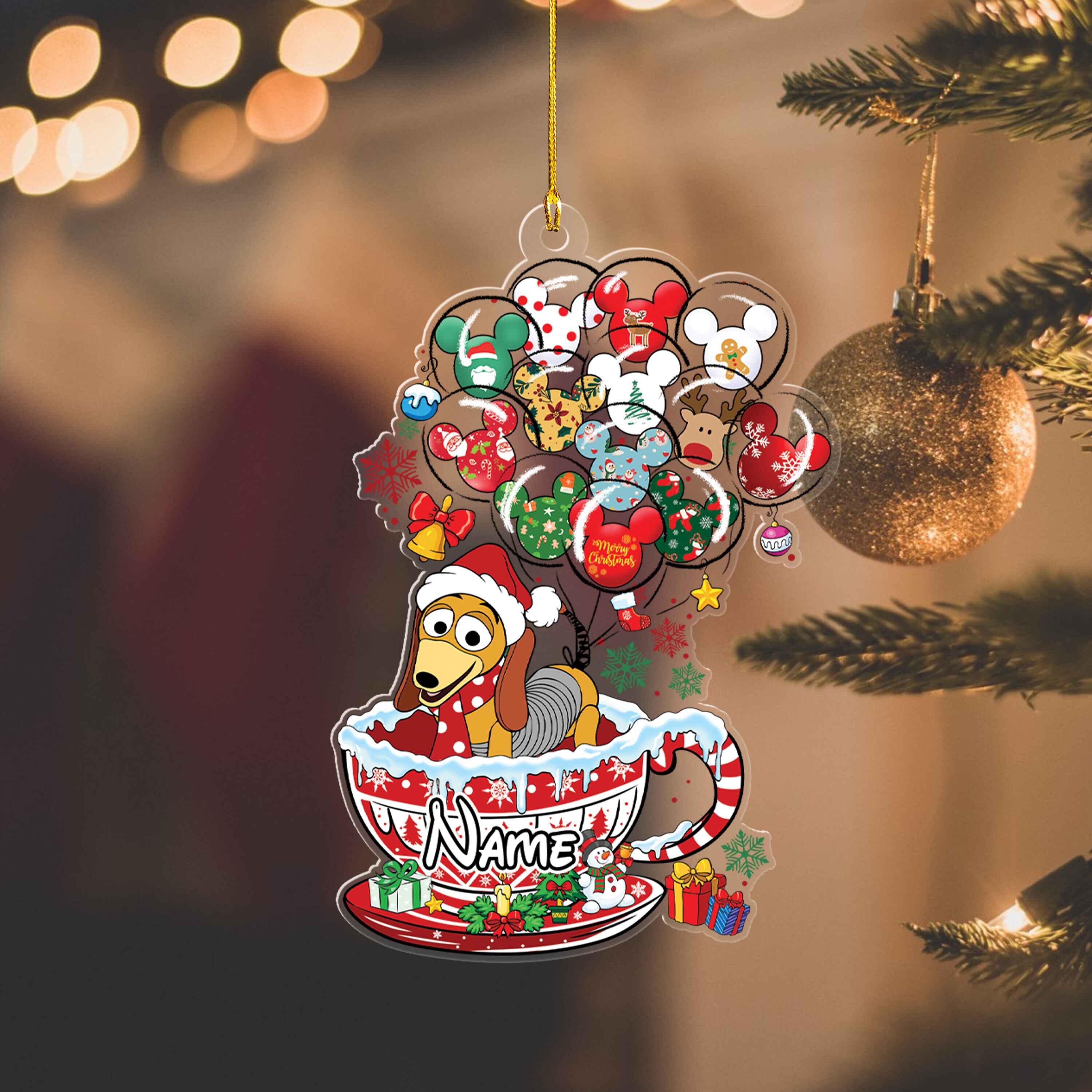 Custom Toy Story Slinky Dog Christmas Ornament Disney Tea Cup Etsy
