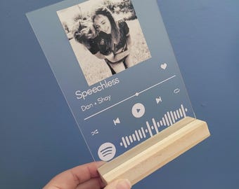 Individuelles Song Zeichen, Code für Musik, Foto Geschenk (15x20cm)