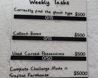 Phasmophobia Challenge Clipboard