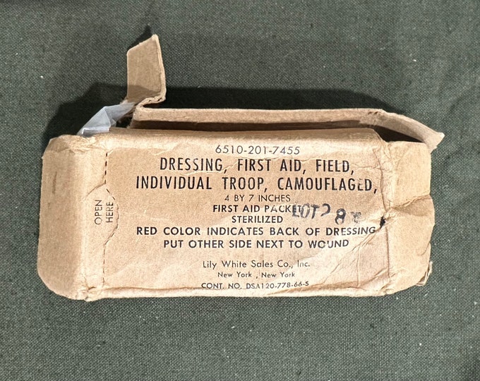Vietnam War Field Dressing Bandage 1st Aid 2 Etsy